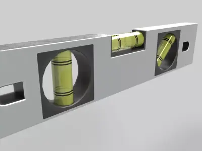 Spirit Level Low-poly 3D model
