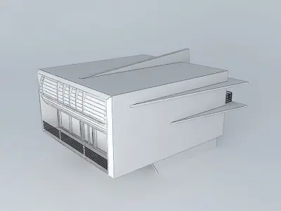 Exterior modern house Free 3D model