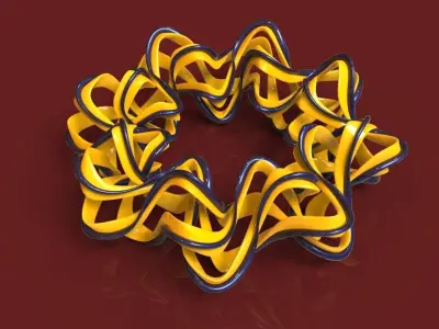 Spiral Torus Free 3D model