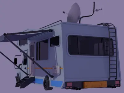 Camper Van Made With Blender 3D model