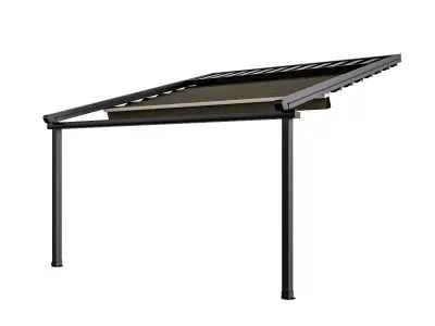 Motorized Pergola 5 oil rubbed bronze 3D model