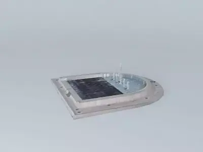 Source 2 solar powered fountain Free 3D model