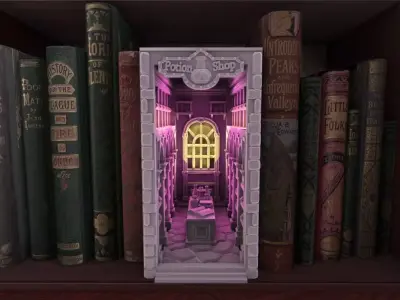 Potion Shop Booknook 3D print model