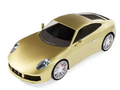 Porsche 911 8th gen Low-poly 3D model