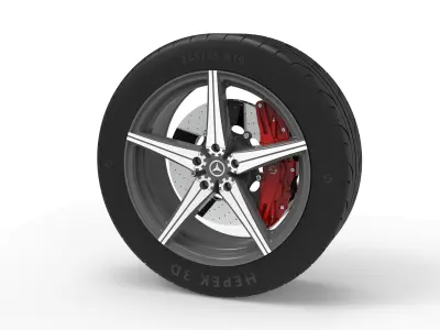 Wheel rim 3D model order
