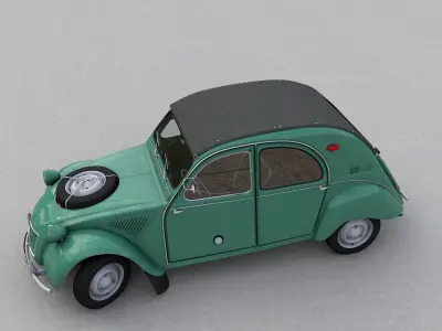 Citroen Sahara 2CV 1964 3D model