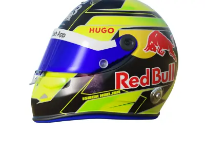 F1 Isack Hadjar Helmet 2025 3D model