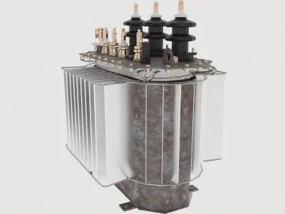 Oil Power Transformer 3D model
