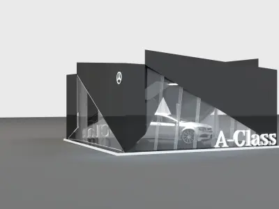 booth exhibition 3D model