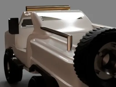 6x6 off roader Free 3D model