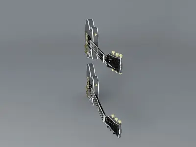 Gibson Les Paul Custom guitar Free 3D model
