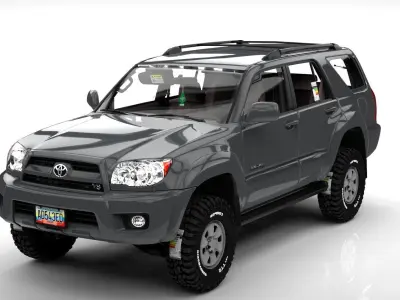 TOYOTA 4RUNNER 2010 SR5  Low-poly 3D model