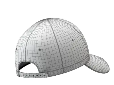 Baseball Cap 01 3D model