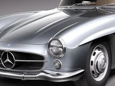 Mercedes Benz 300 SL Gullwing 3D model