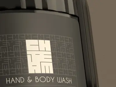 Luxury Hand Wash and Body Cream Low-poly 3D model