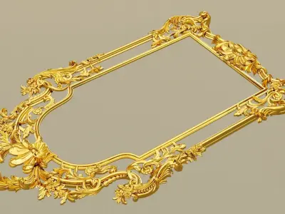 Italian classic Frame mirror 3dModel 3D model