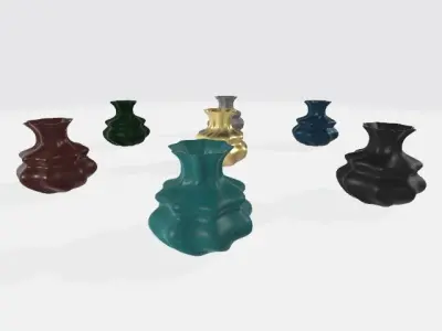 Vase 02 3D model Low-poly 3D model