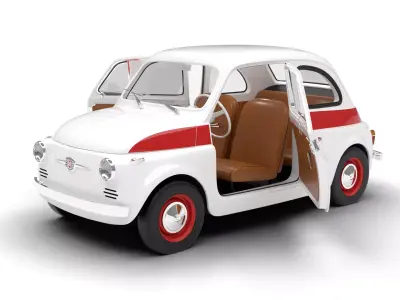 Fiat 500 N Sport 1959 HQ 3d model  3D model