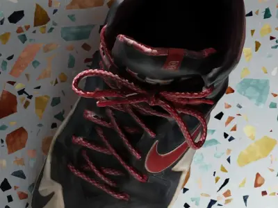 Nike LeBron 11 Independence Day shoe model 3D model