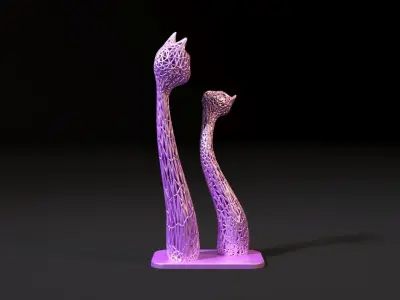 Cat statue 3D print model purchase