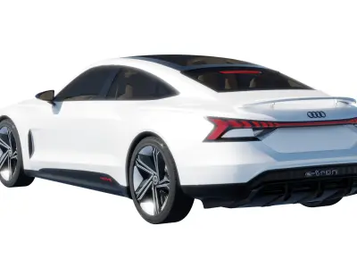 Car Rigged - Audi E-TRON 3D model