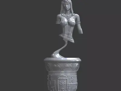 Egyptian cleopatra Bust 3D print model