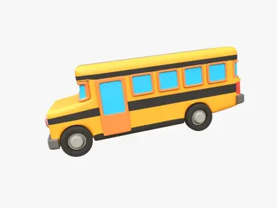 School Bus 3D model V1