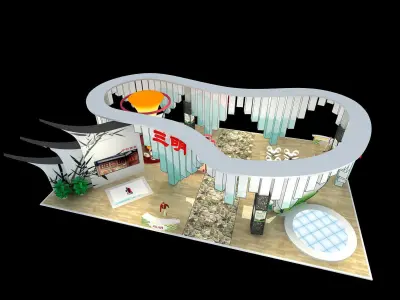 Exhibition - Area - 15X24-3DMAX2009-01 3D model