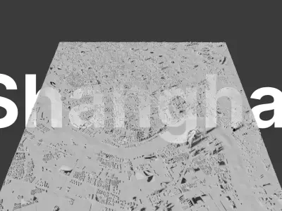 Shanghai Future Skyline 3D print model