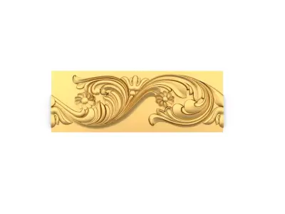 Classic carved decor ornament 369 3D model
