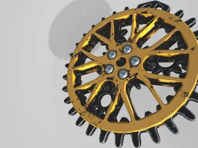 Planetary Gear Keychain Free 3D model
