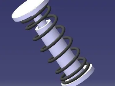 helical spring 3D model