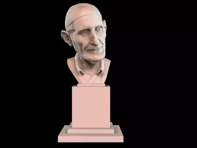 The Old Man Bust 3D print model