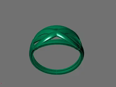 Women Ring Plain Ring Ready STL 3DM Models Womens Rings 3D print model 23