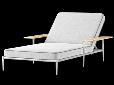 black garden lexov sunbed 3D model