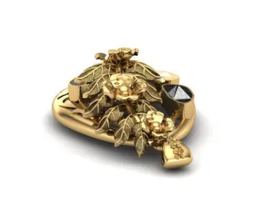 Flower Pendant  3D print model get