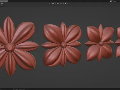 ORNAMENT flower 3D model purchase