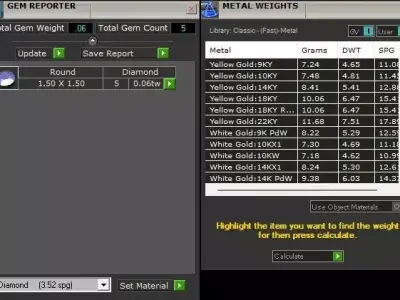 Trinity Ring Classic Model 5 Diamonds 3D print model