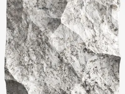 228-RockPanel piece of rock on wall 3D model
