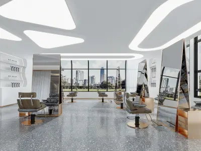 Modern Hair salon 3D model