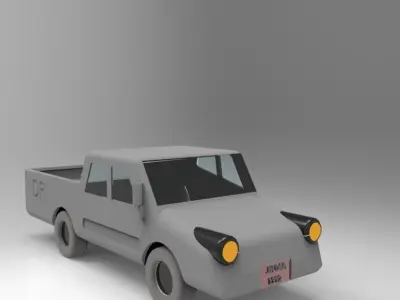 Pick up van Free 3D model