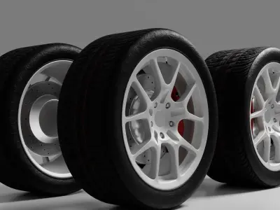 Wheels 3D model buy