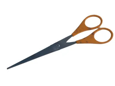 Game-Ready Scissors with 4K-PBR Texture Set Low-poly 3D model