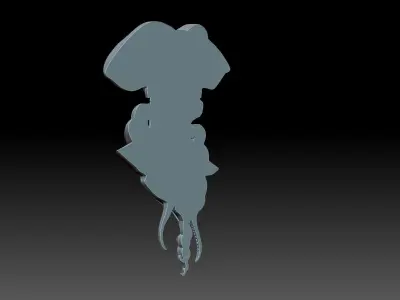 Skull pirate 3D print model