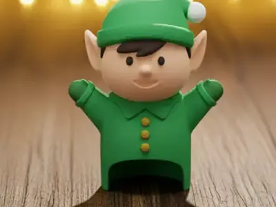 Green Elf 3D print model