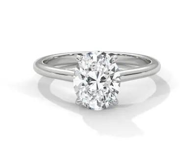 solitaire ring with detail images and 360 render videos 60 3D print model