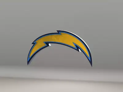 NFL Los Angeles Chargers Logo 3D model