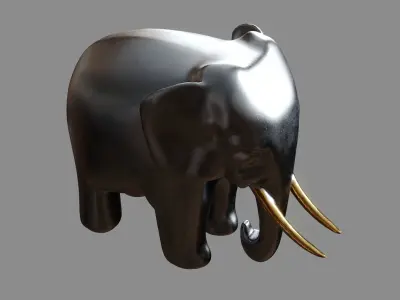 Elephant Decoration Figurine 3D model