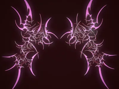 Dark Tribal Low-poly 3D model