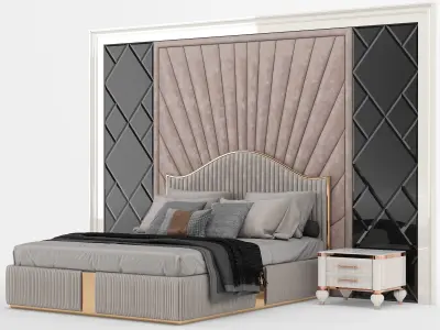 GG Bed A Low-poly 3D model